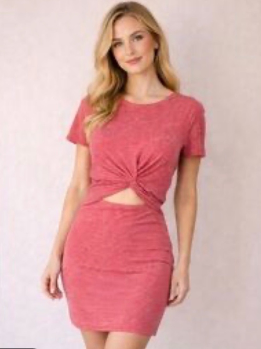 Abercrombie & Fitch Knot Front Cutout Striped Mini Dress Size S